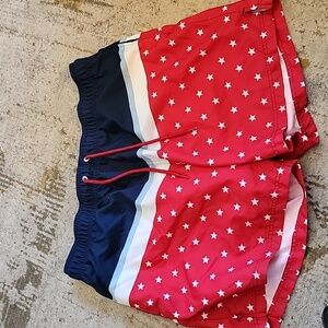 George Americana Mens Swim Truncks